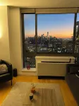 Skyline Views from a Luxe High Rise in NYC