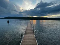 Beautiful House and Yard, Stunning View, 120' Lakefront, Covered Front Porch