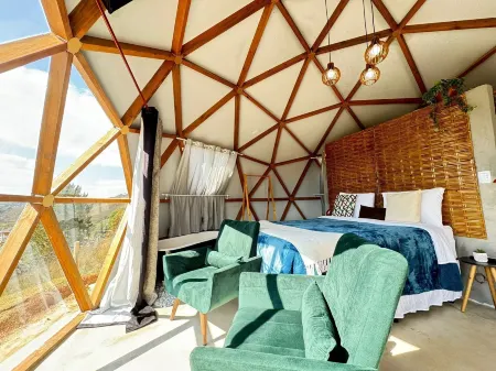 Domo Geodésico com banheira