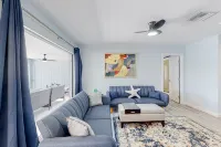 Fully renovated waterfront house with patio, water views, streaming, W/D, AC