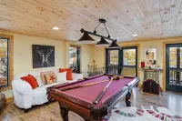 Mountain Escape with Game Room and Hot Tub - Charming Log Haven