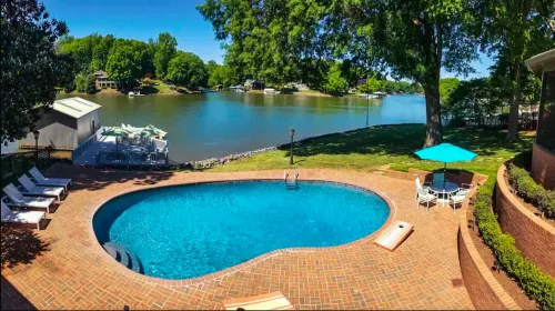Sparkling Pool and Scenic Lake Views - Exquisite Waterfront Retreat