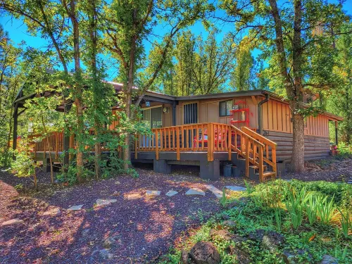 Creekside Retreat - Charming Cabin w/Deck, A/C, Firepit, & Billy Creek View