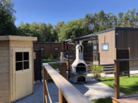 Wonderful mobile home with outside sauna and whirlpool (WA 103) Hotels in Wackersdorf