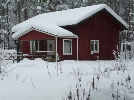 Holiday home in the woods included Rowing boat - lake with jetty