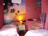 chalet bougainvillea sea view 500 m. from the beach available wifi