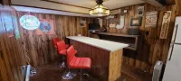 Northwoods cozy 3BR/2BA lakefront cabin on ATV/UTV trail