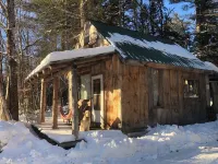 Cabin-Swim-Brook View-Woodfired Sauna-Firepit-Woodstove-7 Min to Stratton-Dog OK