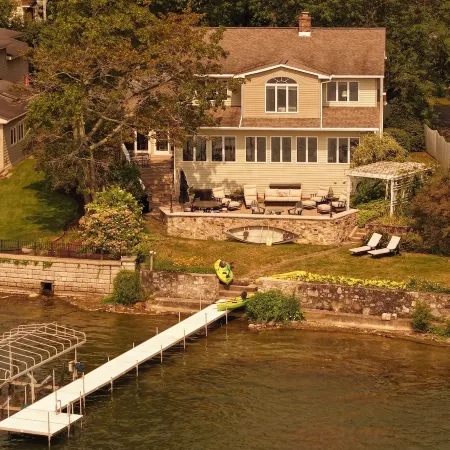 Lakeside — Luxury on Owasco Lake — Level Lake Frontage — Best Location