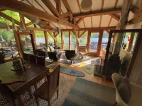 Waters edge boathouse  Rudyard lake   short breaks    kayaks  fishing hottub