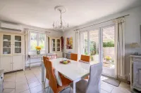 Five Bedrooms, Pool, separate Flat at Garden level. Accessible via Chair Lift.