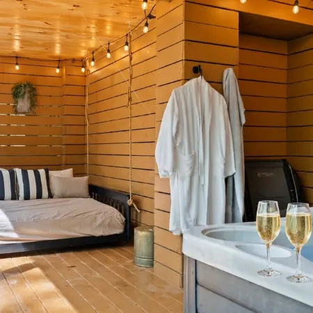 Cabin with Hot Tub, Firepit, Dog Park
