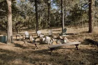 Tranquil Forest Retreat: Designer 4-Bedroom Ranch with Hot Tub & Firepit