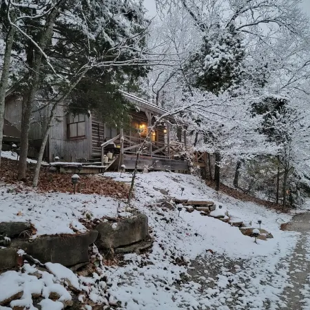 Cowboy Cabin, come sit under the trees