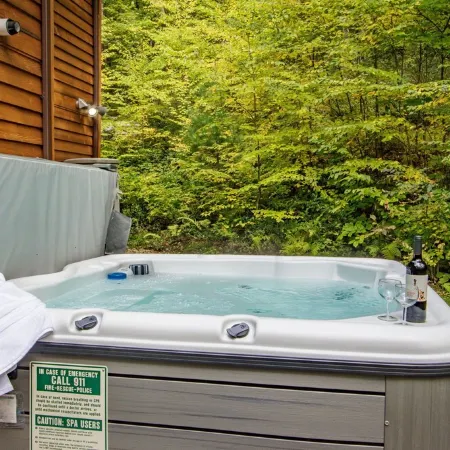 Private retreat with Nature at its best! Hot Tub, Lake & ski, Arcade & Games.