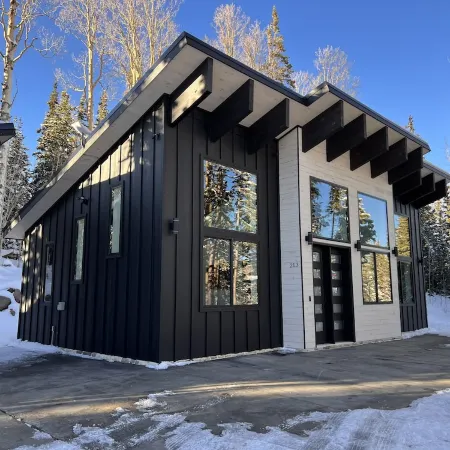 Chalet Black: Modern Ski Resort Haven in Wooded Paradise! 4 queen beds