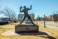 Crimson & Cream Cottage on Campus!
