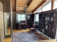 Secluded house with enclosed dog yard on 200 acre family estate