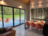 Modern rustic getaway located on the Stillwater River