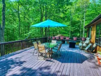 Spacious Deck and Well-Equipped Gym - Inviting Mountain Retreat