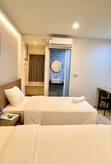 ห้องทวินซูเปอร์เรียวิวเมือง-ห้องไม่สูบบุหรี่