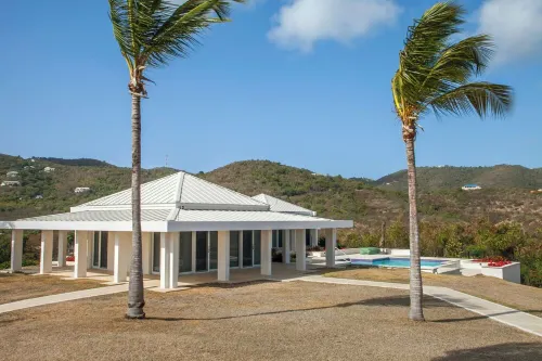 Exquisite house overlooking Caribbean ocean, 7.7 gated acres.