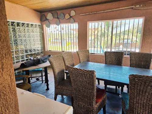 Waterfront home with private dock near the beach