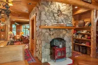 Adirondack Great Camp style home on beautiful Blue Mountain Lake