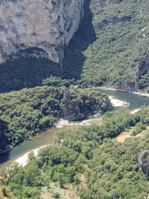 Vacation Apartment for 2 Pers. in Lagorce Approx. 8km f. Vallon-Pont-d'Arc. Dogs Allowed.