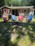 Rustic Lake Michigan Cottage Fire Pit & Beach - Country Houses