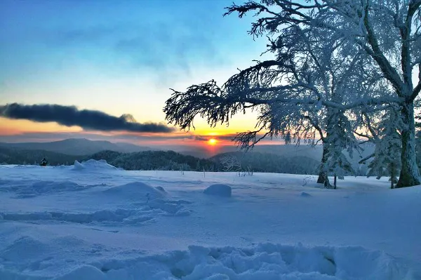 Snow Town Scenic Aera
