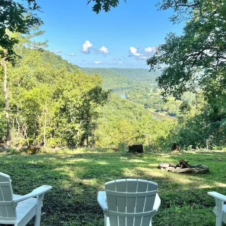 The Stone Cottage! Private with incredible views of the River and Mountains.