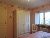 Isolated on hill, flat with terrace among romanesque art,quiet,nature.