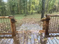 Custom craftsman cabin overlooking the Kings river.