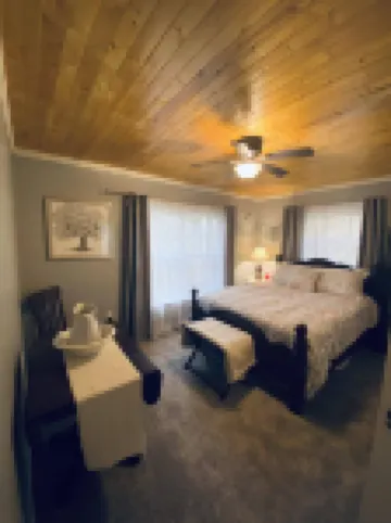 Take it easy at this unique and tranquil getaway in the zaleski state forest.