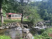 Cottage with stream, mountains, peaceful, quite, secluded, dog friendly.
