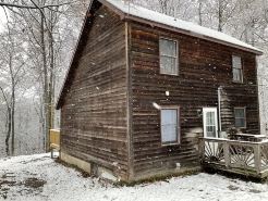 Cozy cabin in the woods