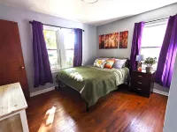 2b1b fenced backyard with deck, outdoor space near hospitals