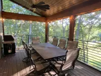 Modern/rustic chalet nestled in the woods at Paradise Ranch & Retreat