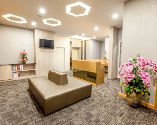 Leela Orchid Hotel lobby