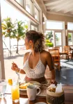 The Lodge at Jaguar Reef - breakfast