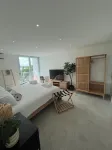 Private Island 1BR Condo with Oceanview, Pool View, 500MB WiFi & A/C