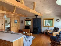 This beautiful cottage is set back 25 feet from Bog Lake in Northfield, Maine!