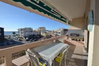SUPERB APARTMENT (sleeps 6) with SEA VIEW TERRACE 50 metres from the BEACH