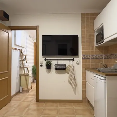 Studio for two guests with patio/terrace, air conditioning and wifi
