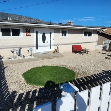 The View on 87th Osoyoos 2 bedroom, 1.5 bath, covered patio view vacation home.