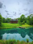 Cozy cabin in tranquil setting overlooking pond