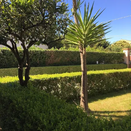 Dependance in Villa 7 km from Cefalù near the sea with garden and services.