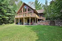 Lakefront Cabin w/ Pool Table+Waterfall: Northwoods Nostalgia + Modern Amenities