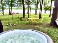 Riverfront home with hot tub, playground, kayaks, and amazing panoramic views! Hotels in Trinity County